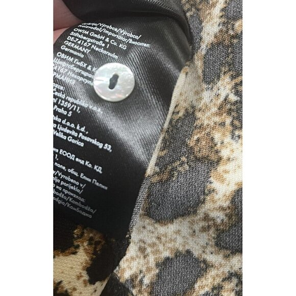 Esmara Heidi Klum mini dress Women’s Leopard Print Cuff Sleeves Sz 6 Heidi - Picture 5 of 11